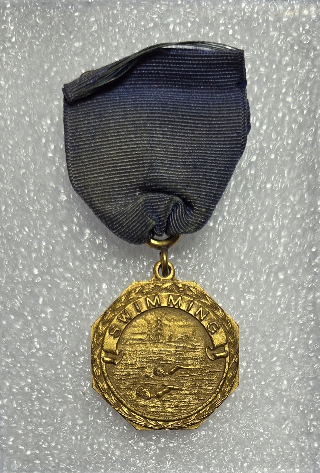 Swimming Gold 1933-1954 Contest Medal Boy Scouts of America BSA CG