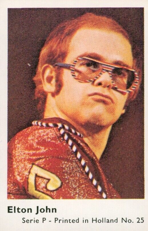 Elton John, Dandy Gum Pop Stars Series P 1977 #25