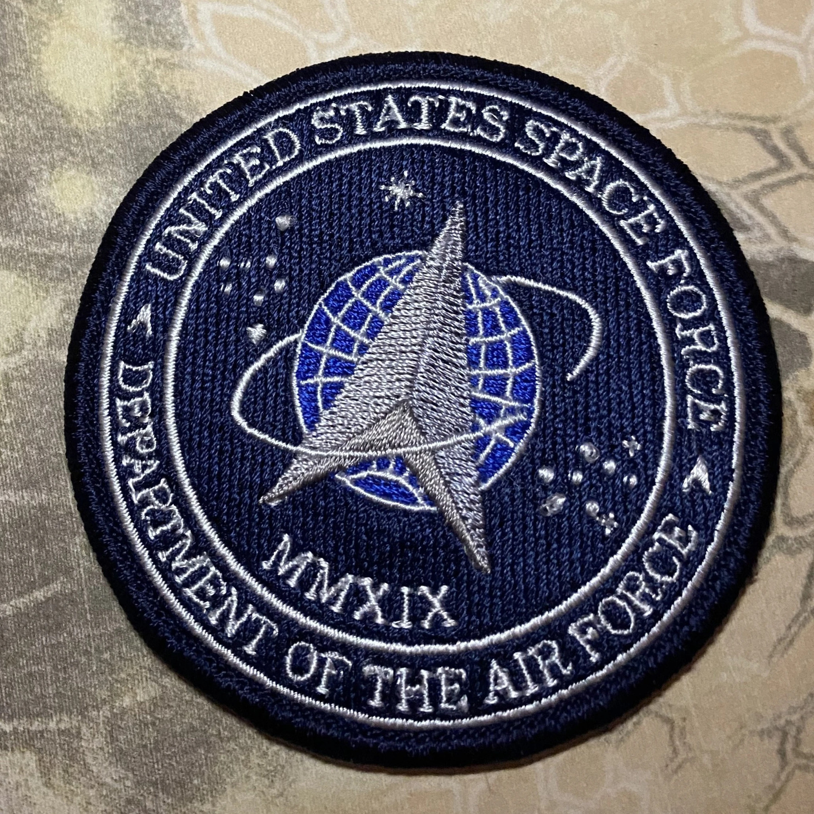 Patch Hook Fastener Compatible United States Space Force Seal 3