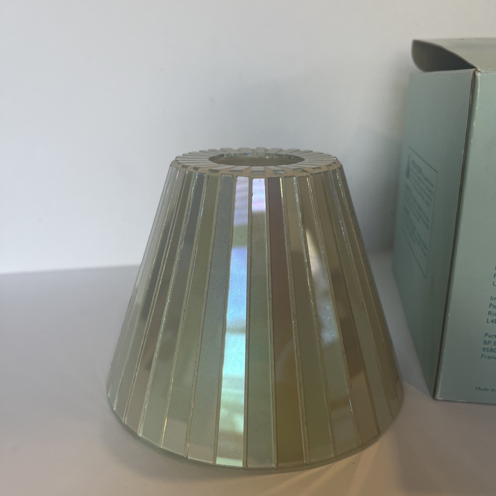 Vintage PartyLite Mosaic Candle Lamp Shade P9216 Vintage PartyLite Mosaic Candle Lamp Shade P9216