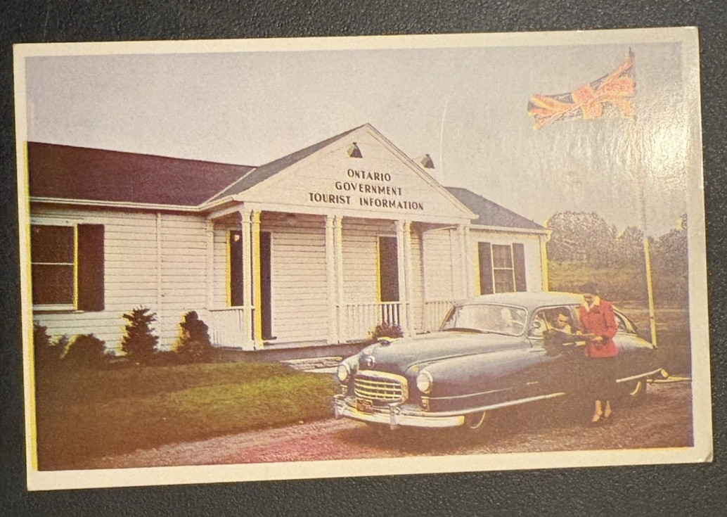 vtg postcard Ontario Department Travel Publicity Tourist Information office