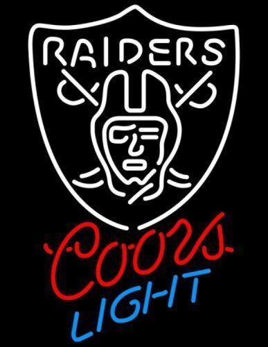 CoCo Las Vegas Raiders Coors LightBeer Neon Sign Light 24\