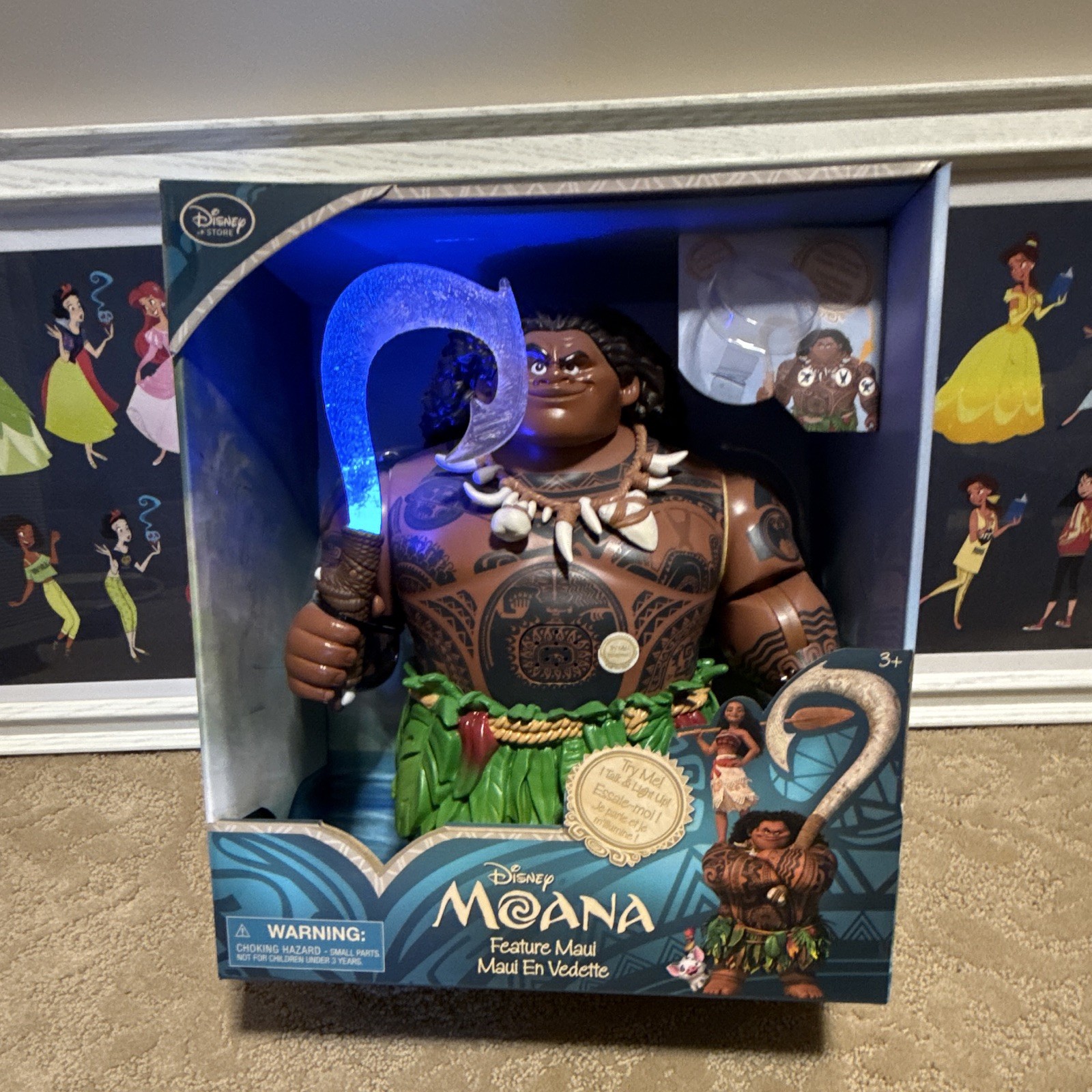 Disney Store Disney Moana Feature Maui Figure Doll - Moana Theme Disney Store Disney Moana Feature Maui Figure Doll - Moana Theme