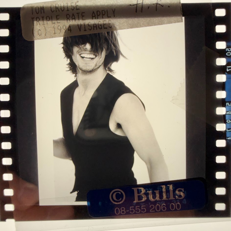 TOM CRUISE - Rare Original Press Photo Transparency by HERB RITTS 1994 TOM CRUISE - Rare Original Press Photo Transparency by HERB RITTS 1994
