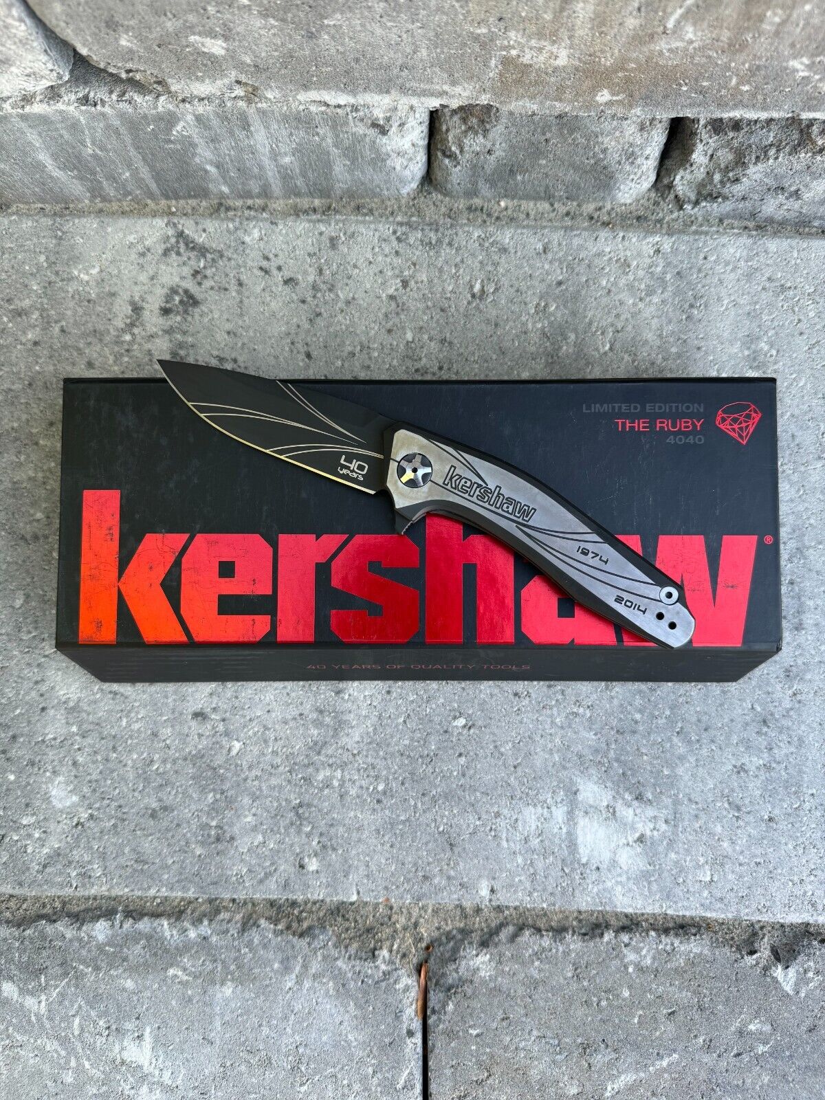 Kershaw Knives 40th Anniversary The Ruby 4040 New In The Box ZDP 189