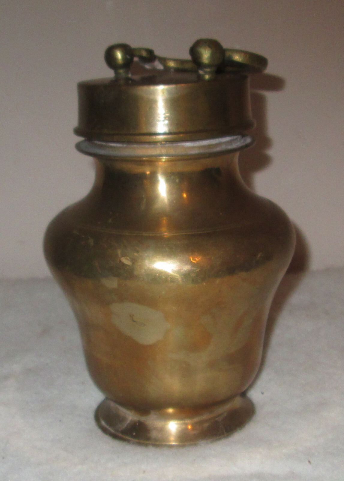 Brass India Tibetan Arts Antique Urn Holy Water Chamber Brass India Tibetan Arts Antique Urn Holy Water Chamber