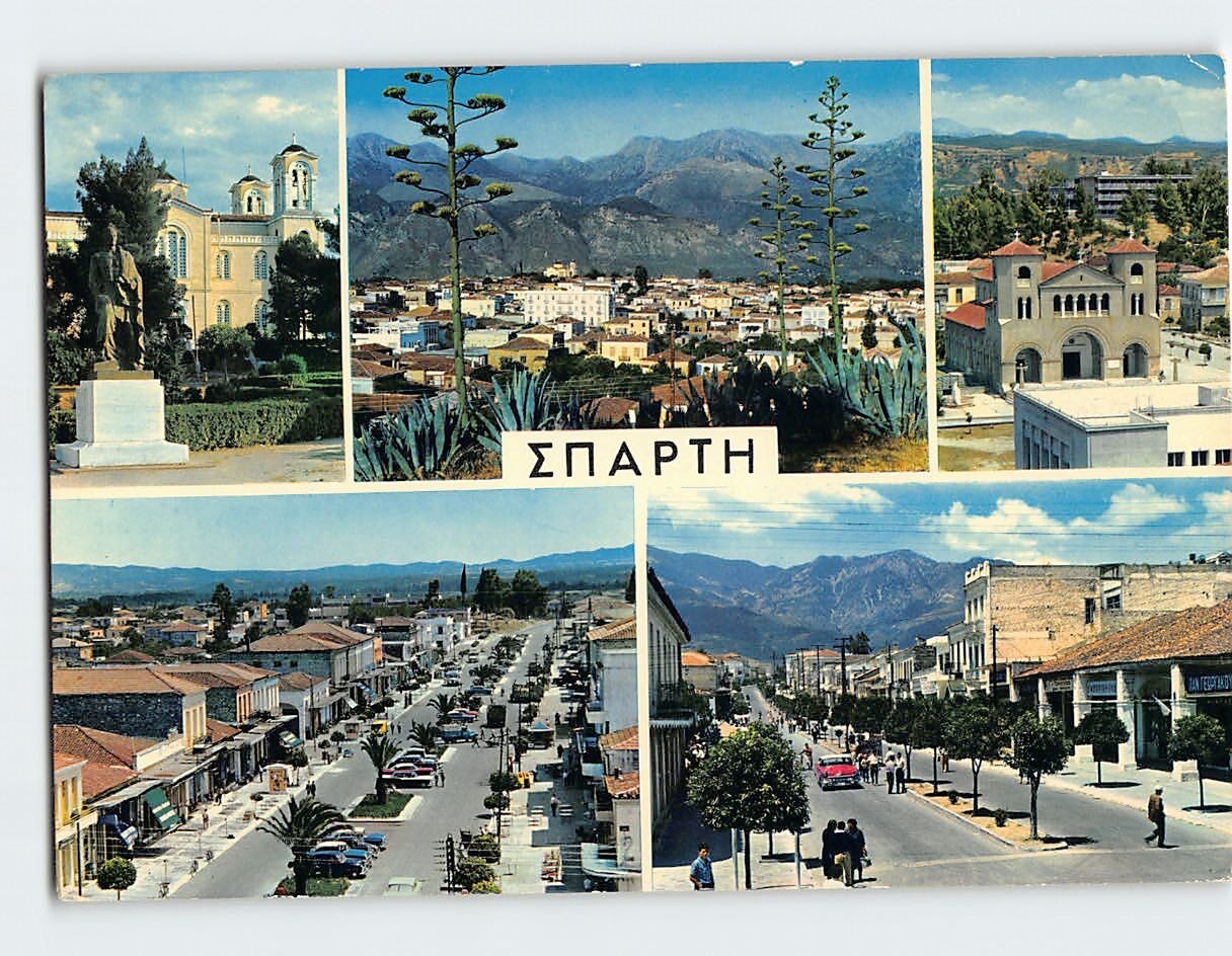 Postcard Sparta Greece Postcard Sparta Greece