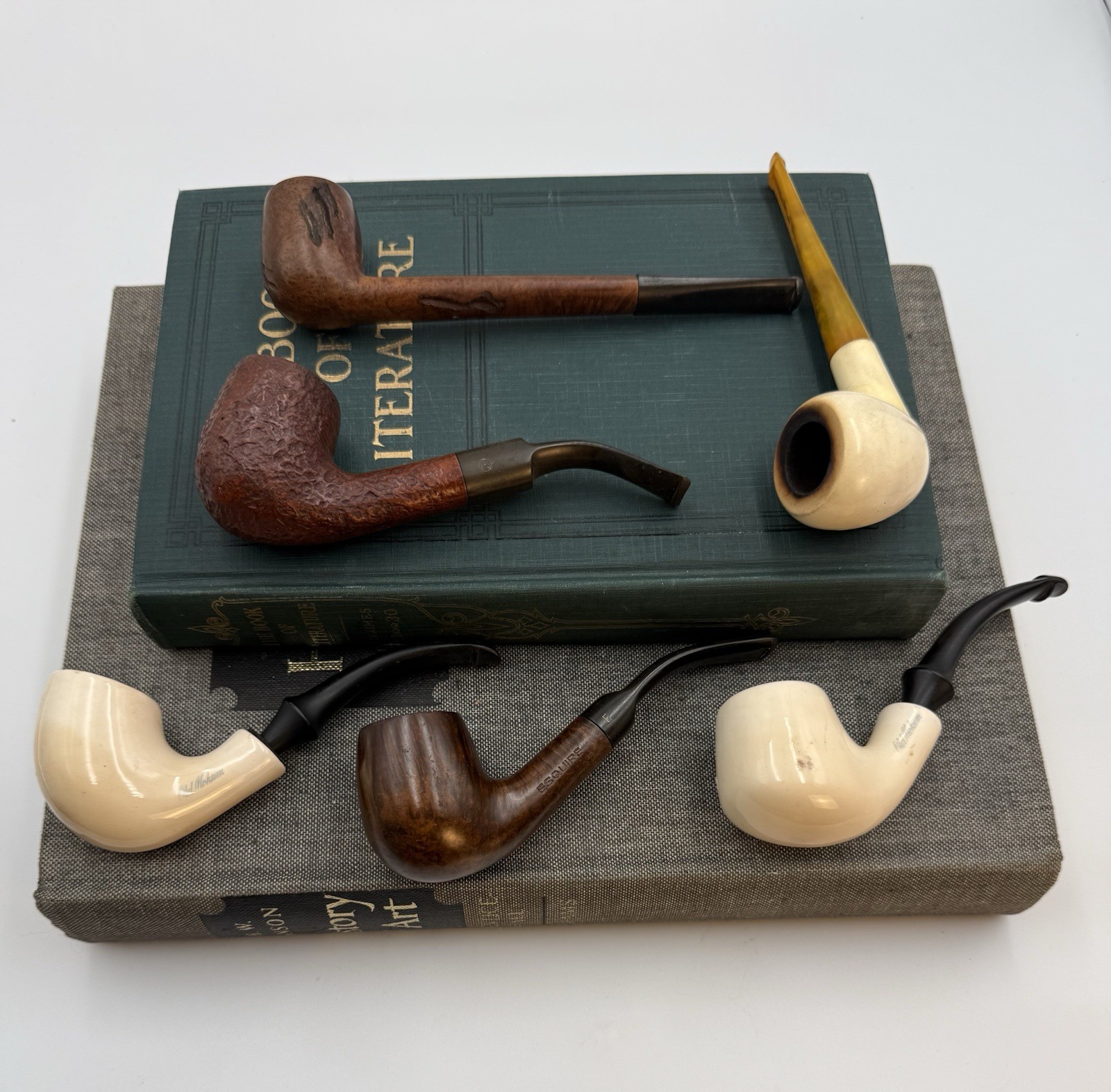 Vintage Lot of 6 Tobacco Pipes (Mokum, Esquire, others) Vintage Lot of 6 Tobacco Pipes (Mokum, Esquire, others)