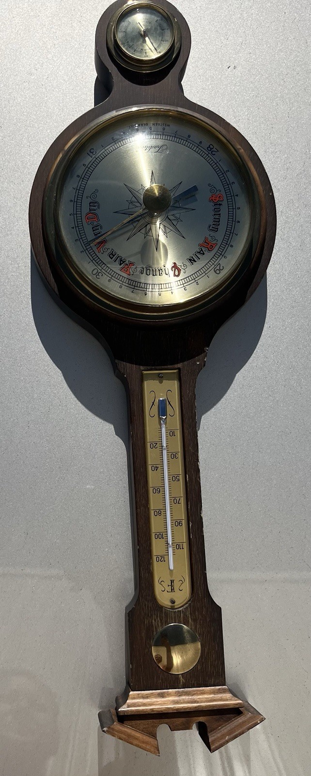 vintage Tradition Banjo Barometer made in Western Germany vintage Tradition Banjo Barometer made in Western Germany