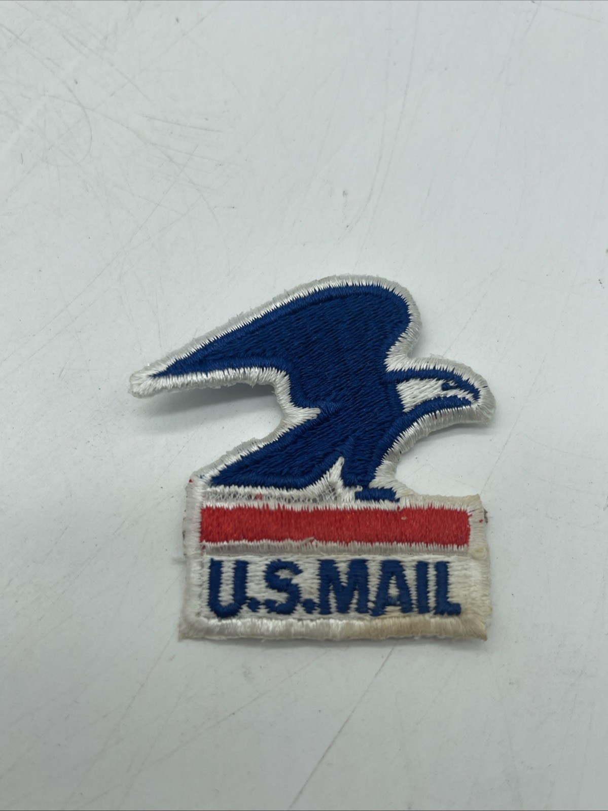 Vintage U.S. Mail Postal Service Eagle Logo Patch See On Twill Genuine USPS RWB Vintage U.S. Mail Postal Service Eagle Logo Patch See On Twill Genuine USPS RWB