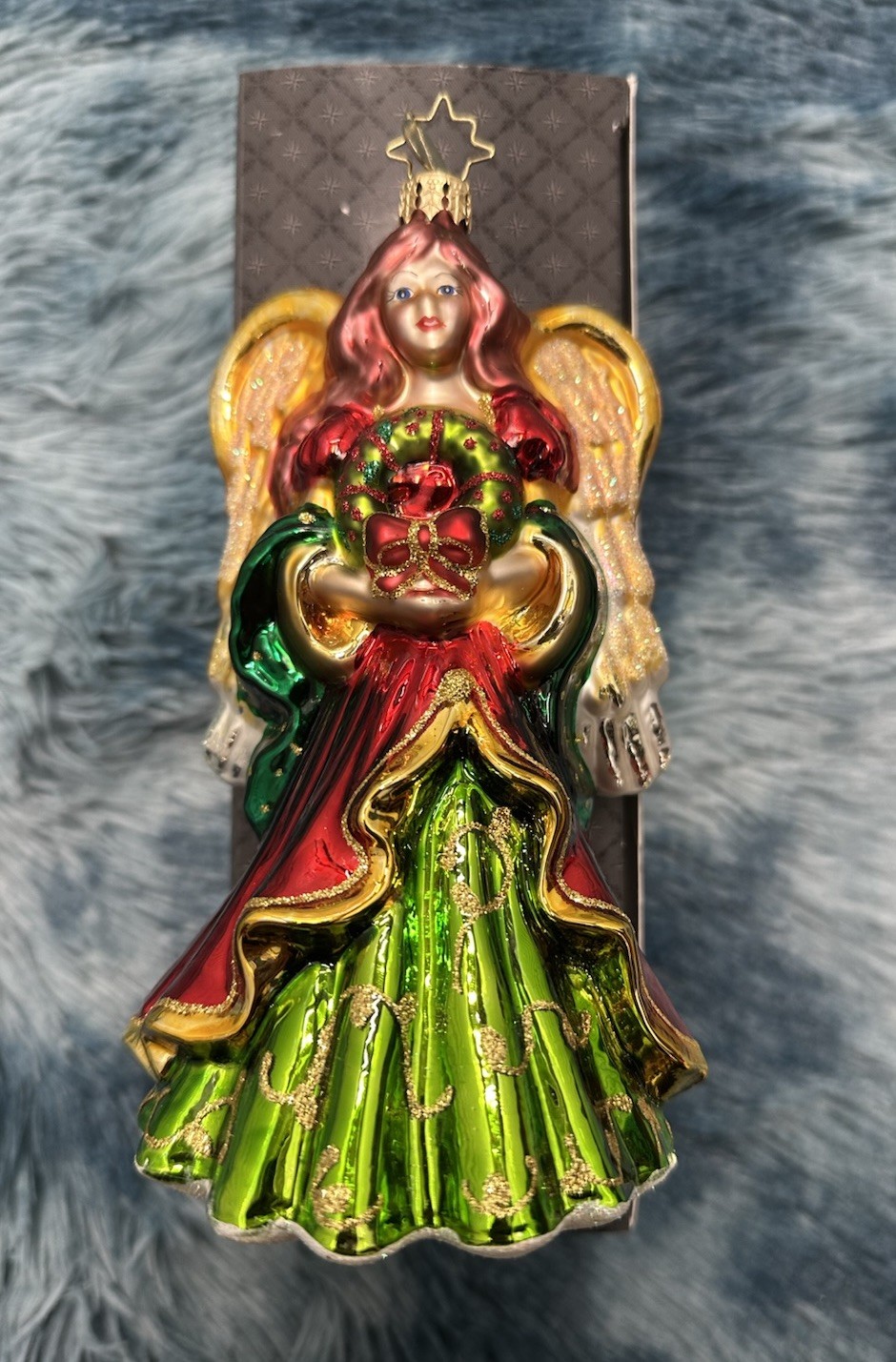 Guardian Angel Christopher Radko Christmas Ornament Heavenly Winged Angel Wreath Guardian Angel Christopher Radko Christmas Ornament Heavenly Winged Angel Wreath