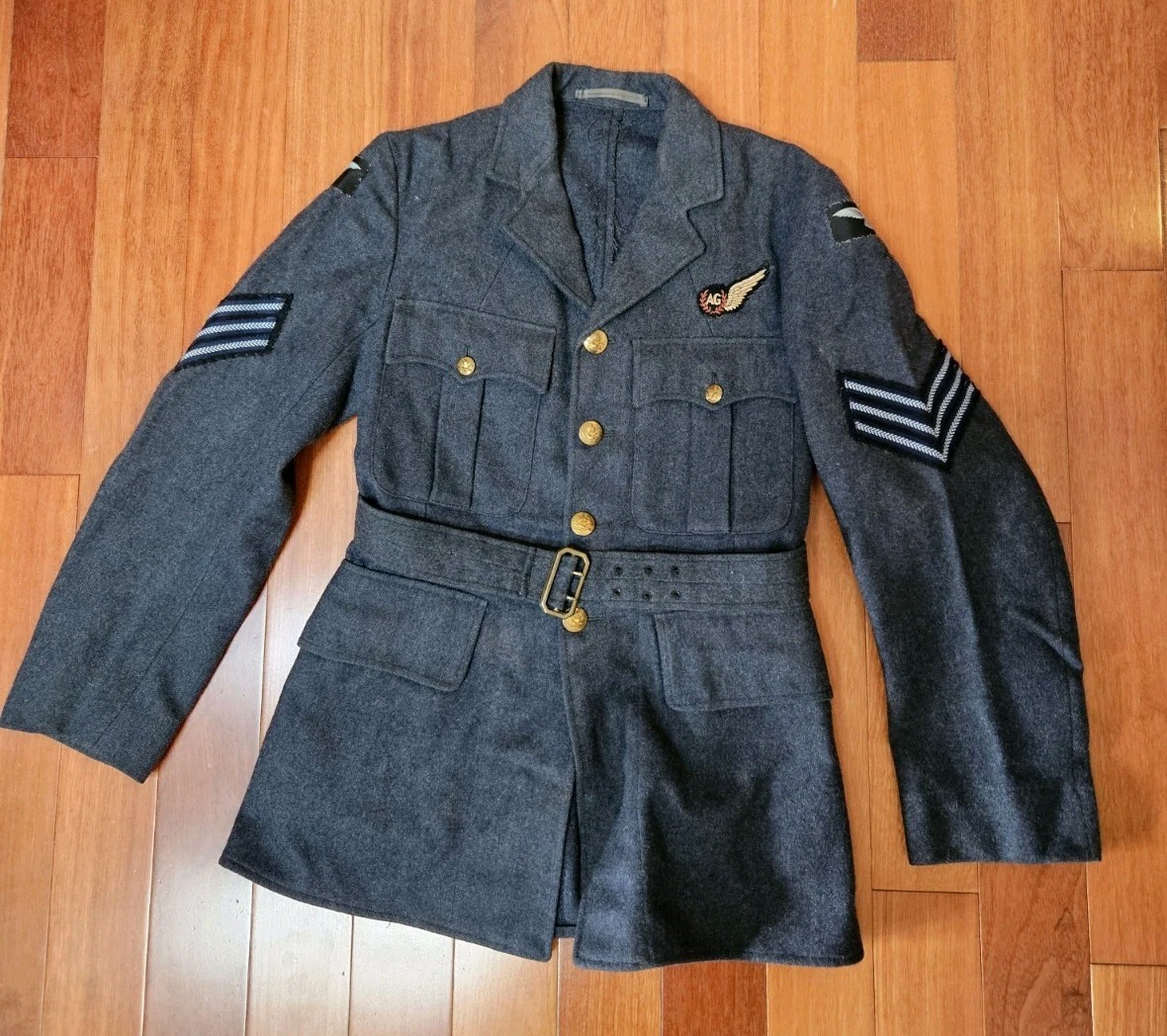 RAF NO1 JACKET Royal Air Gunner Tunic Force Mans Dress British Vtg Military WWII RAF NO1 JACKET Royal Air Gunner Tunic Force Mans Dress British Vtg Military WWII