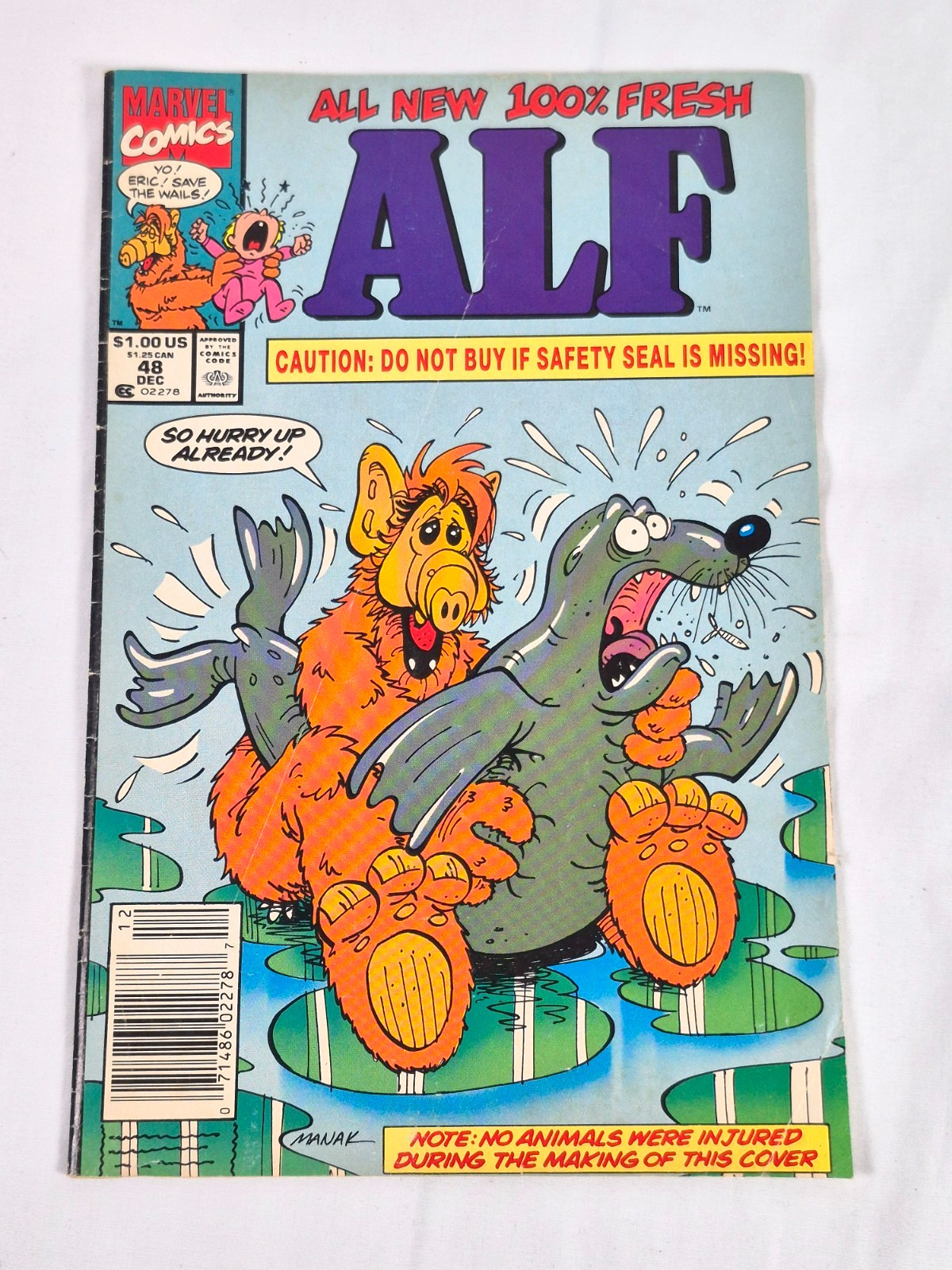 ALF #48 Newsstand Variant (Marvel Comics December 1991)