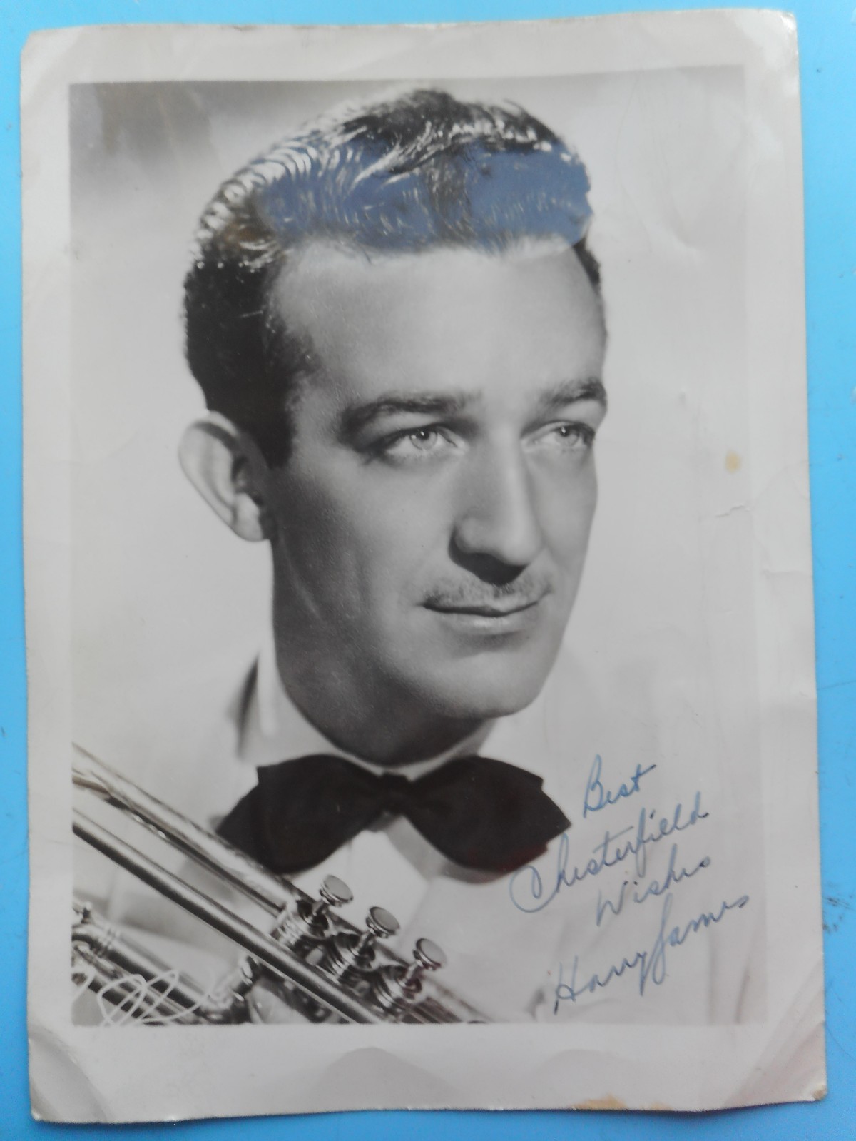 7 x 5 Harry James - - Big Band Leader - Signed Photo - very very old 7 x 5 Harry James - - Big Band Leader - Signed Photo - very very old