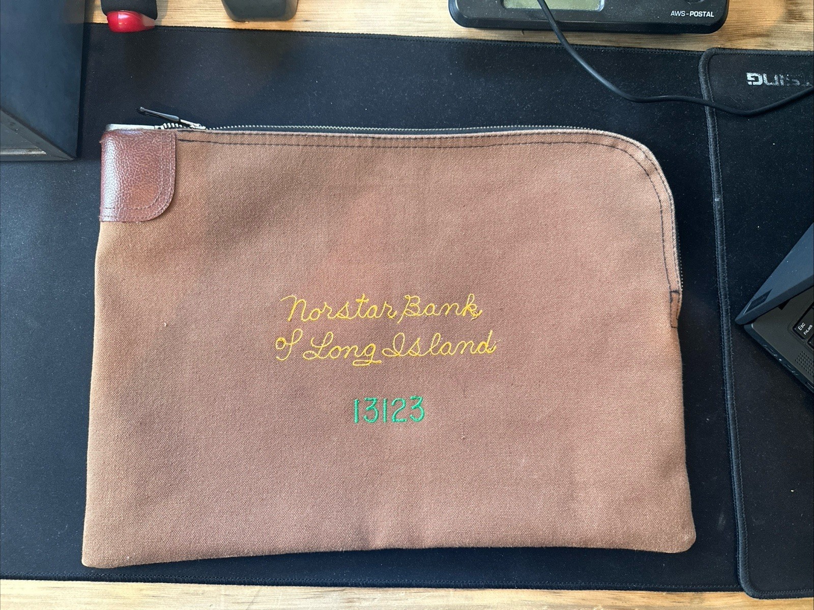Vintage Locking Bank Deposit Bag No Key Vintage Locking Bank Deposit Bag No Key