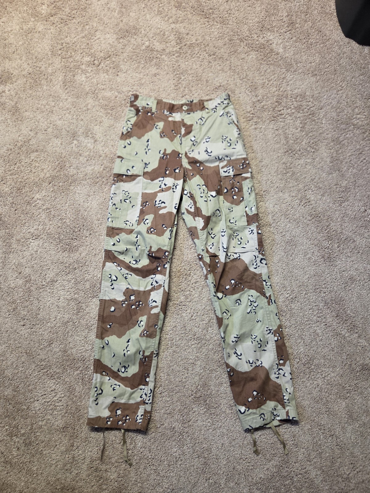 USGI 6 Color Deswet Chocolate Chip Trousers Small Long New Condition USGI 6 Color Deswet Chocolate Chip Trousers Small Long New Condition