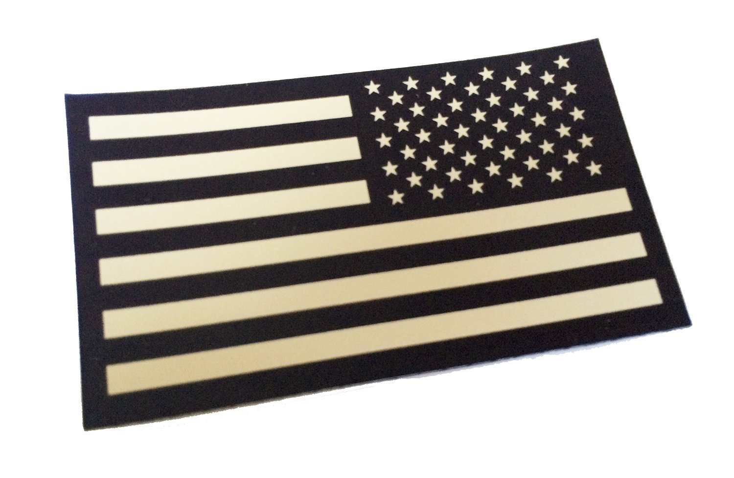 Reversed Black and Tan Us Ir Infrared USA Flag Military Morale Reflective Patch Reversed Black and Tan Us Ir Infrared USA Flag Military Morale Reflective Patch