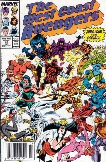 West Coast Avengers (1985) #28 Newsstand FN/VF. Stock Image