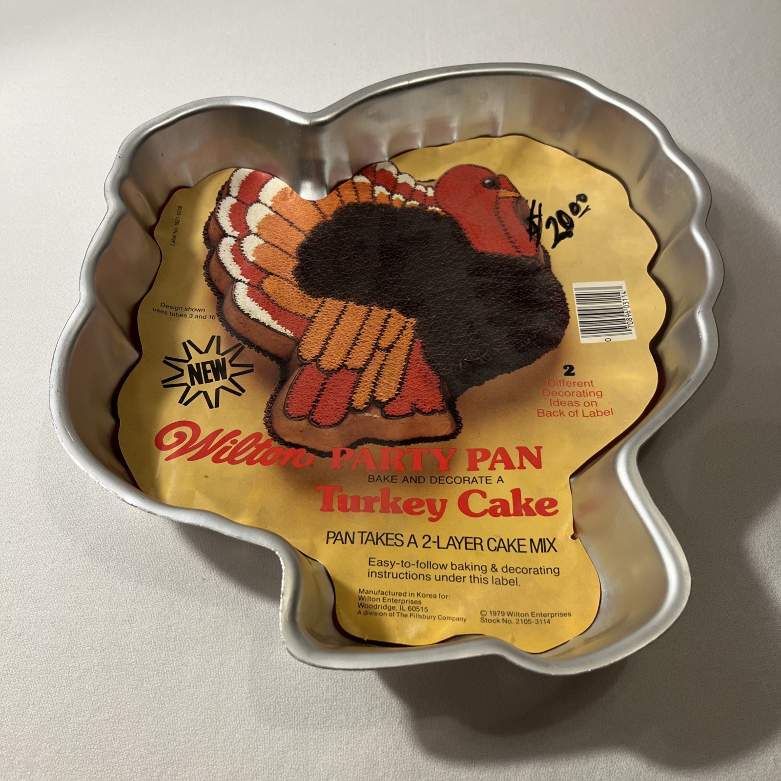 Vintage 1979 Wilton Turkey Shaped Cake Pan Thanksgiving Party Pan