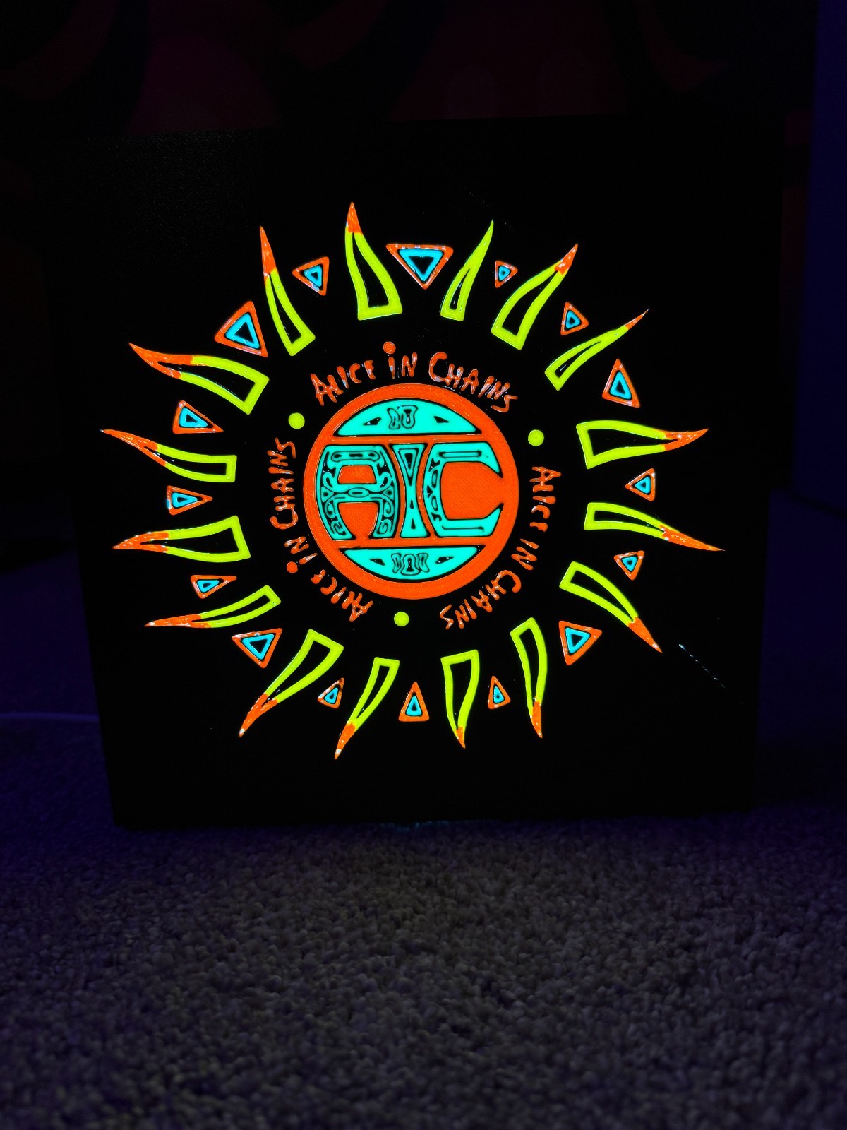 Alice In Chains - Sun Logo LED Custom Light Box Alice In Chains - Sun Logo LED Custom Light Box