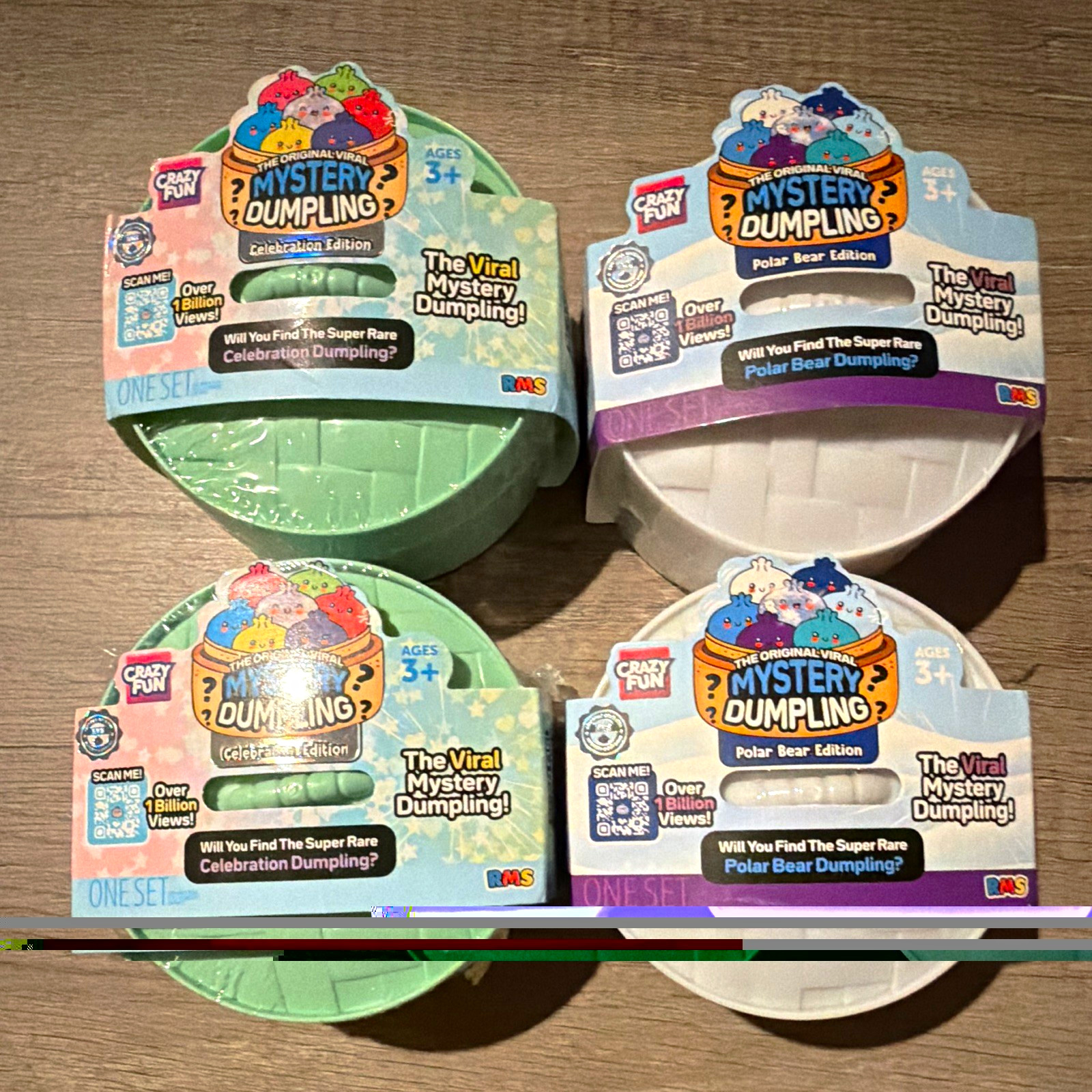 Lot of 4 Crazy Fun Mystery Dumpling Blind Packs Celebration & Polar Bear NEW Lot of 4 Crazy Fun Mystery Dumpling Blind Packs Celebration & Polar Bear NEW