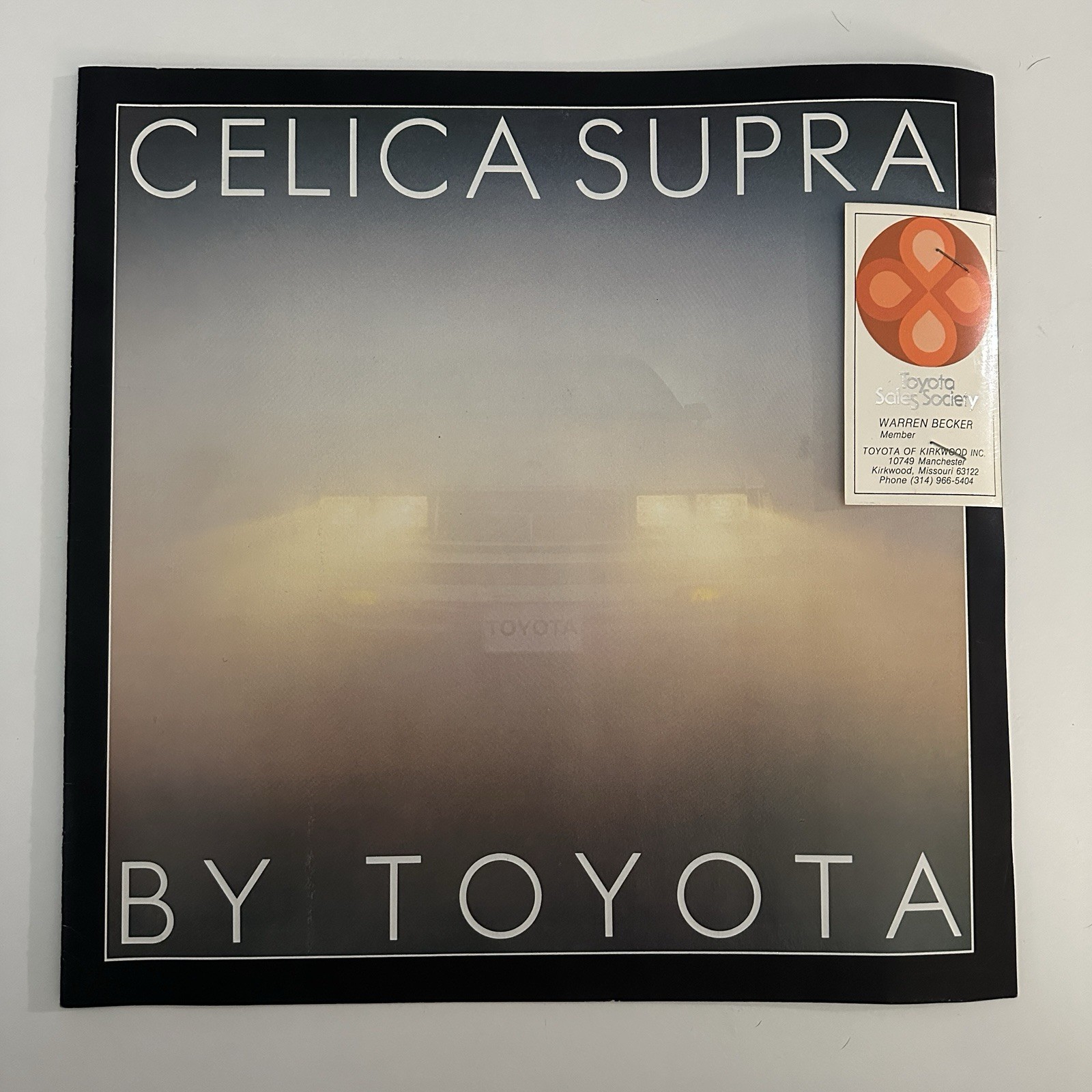 Vintage 1979 Toyota Celica Supra Dealer Brochure with Salesman Card Attached Vintage 1979 Toyota Celica Supra Dealer Brochure with Salesman Card Attached