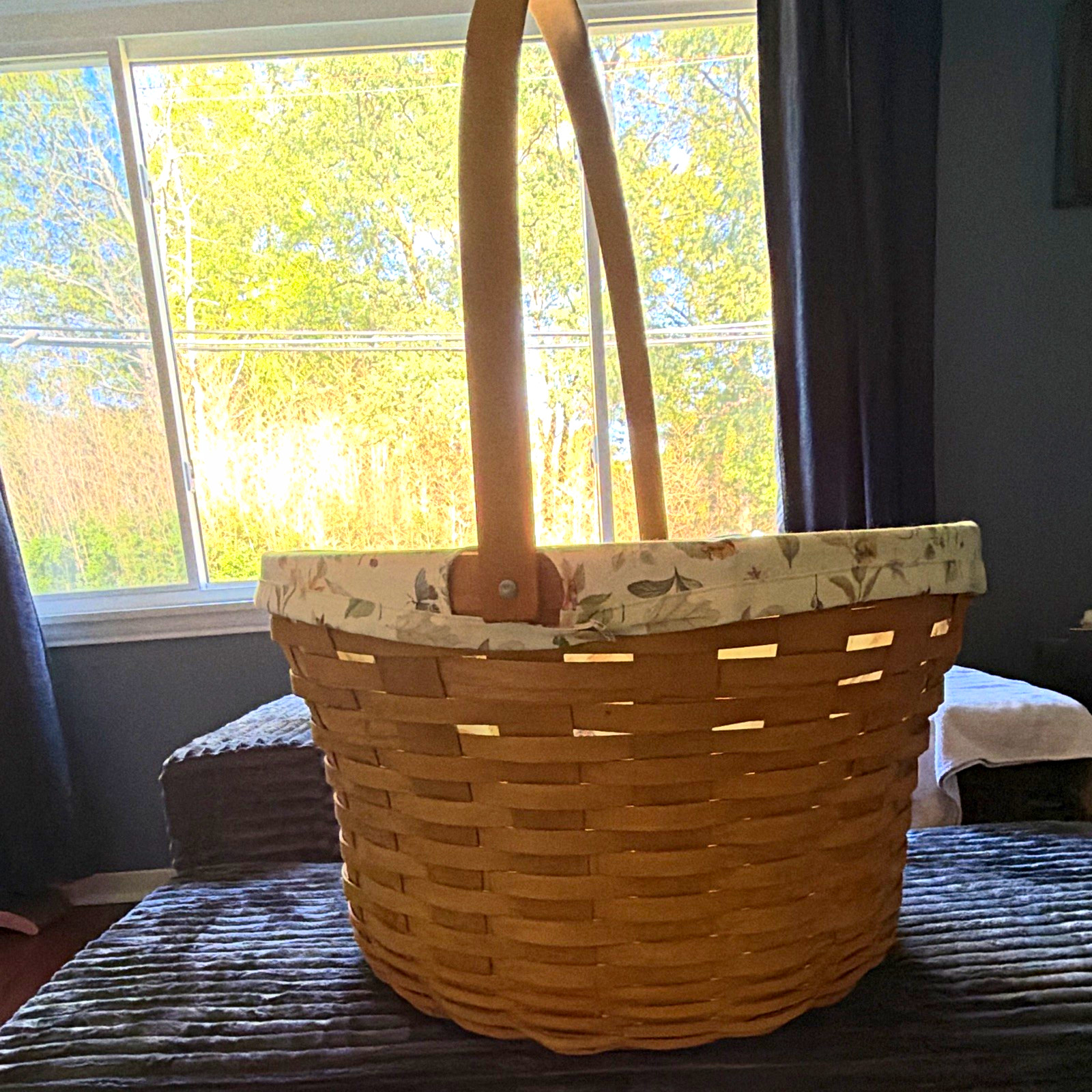 RARE Longaberger 2006 Tour with Me Street Tour Basket with Liner RARE Longaberger 2006 Tour with Me Street Tour Basket with Liner