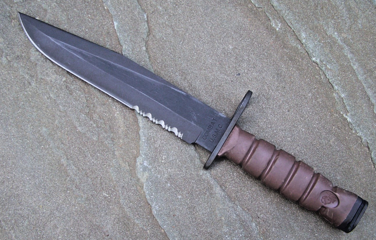 Vintage OKC3S Knife USMC Marine Corps Bayont Ontario Knife Co & MOLLE Sheath Vintage OKC3S Knife USMC Marine Corps Bayont Ontario Knife Co & MOLLE Sheath