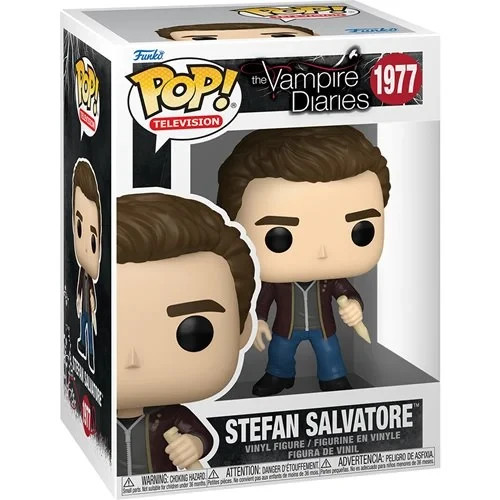 The Vampire Diaries Stefan Salvatore Funko Pop #1977 With Protector PRESALE The Vampire Diaries Stefan Salvatore Funko Pop #1977 With Protector PRESALE