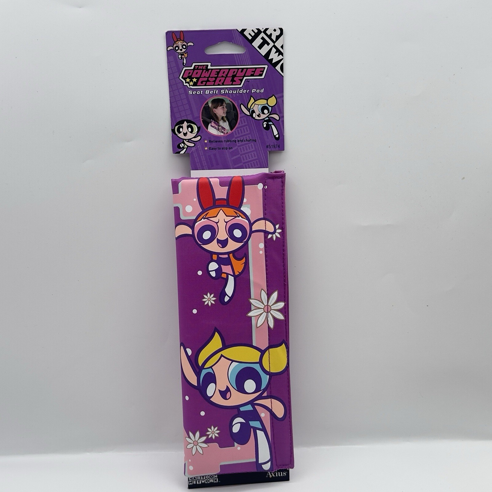 Vintage 2001 Powerpuff Girls Seat Belt Shoulder Pad Cartoon Network NEW Vintage 2001 Powerpuff Girls Seat Belt Shoulder Pad Cartoon Network NEW