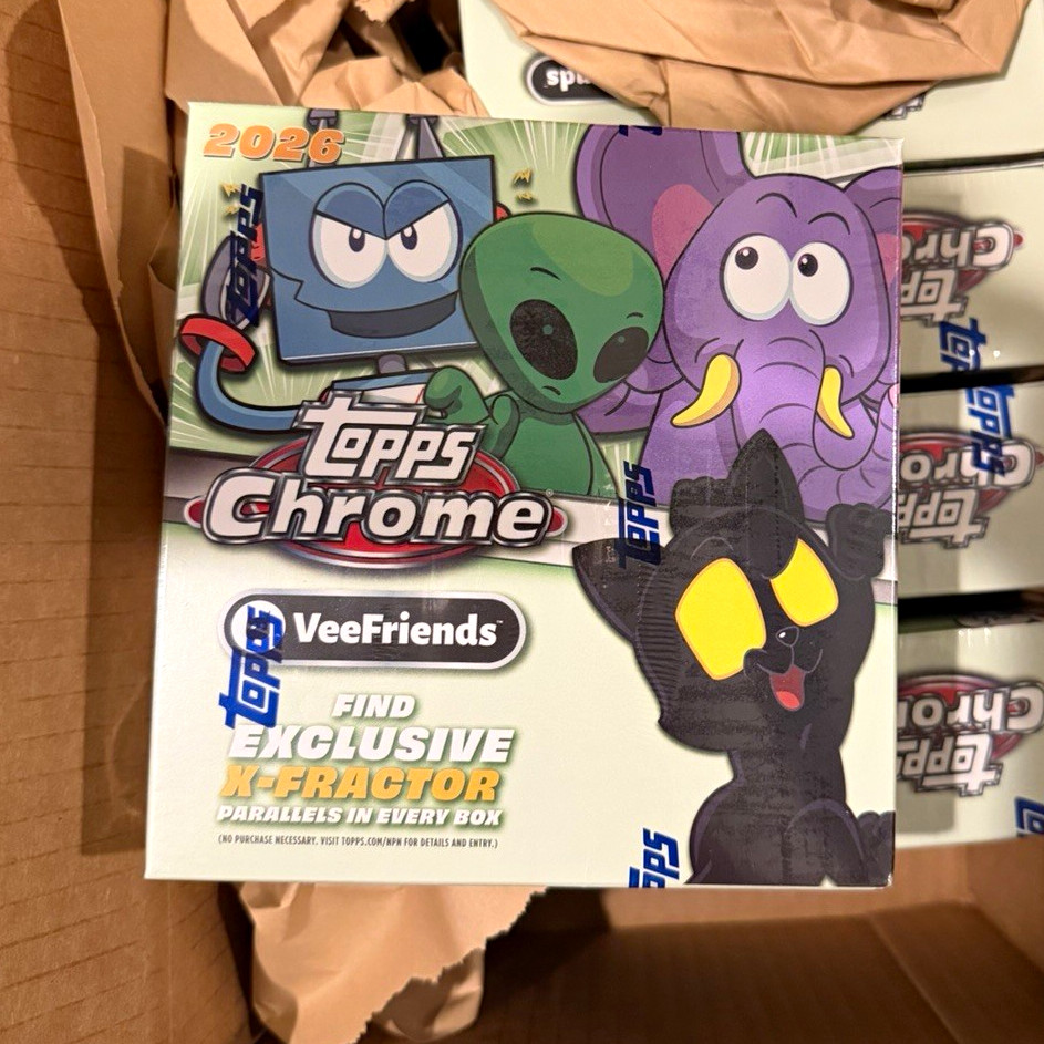 Topps 2026 Chrome VeeFriends Mega Box Lot Of 5 Topps 2026 Chrome VeeFriends Mega Box Lot Of 5