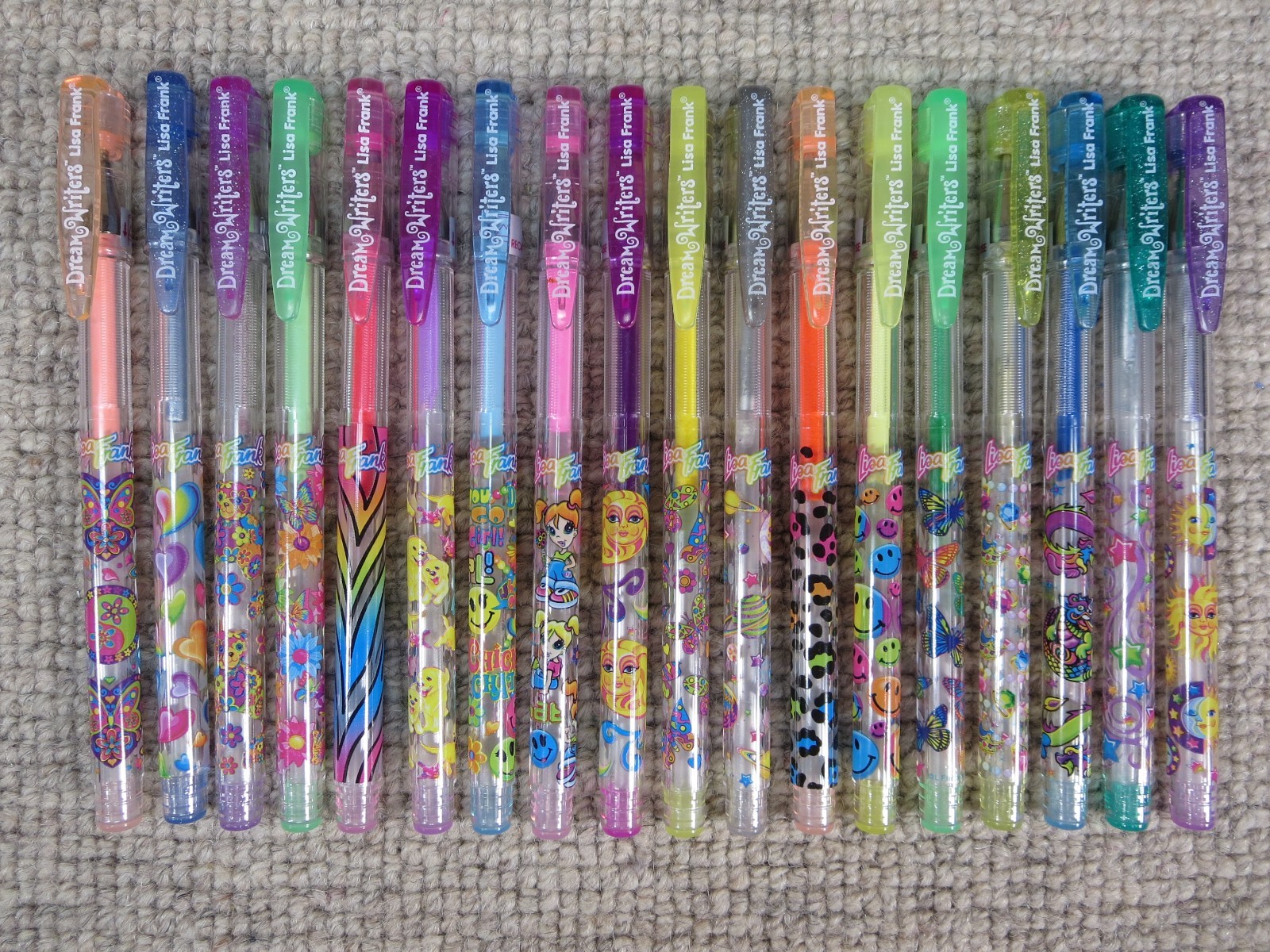 18 Vtg Lisa Frank Dream Writers Gel Ink Pen Lot Set Neon Sparkle 18 Vtg Lisa Frank Dream Writers Gel Ink Pen Lot Set Neon Sparkle