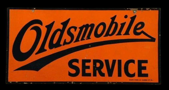 Porcelain Oldsmobile  Enamel Sign Size 40x20 Inches Double Sided