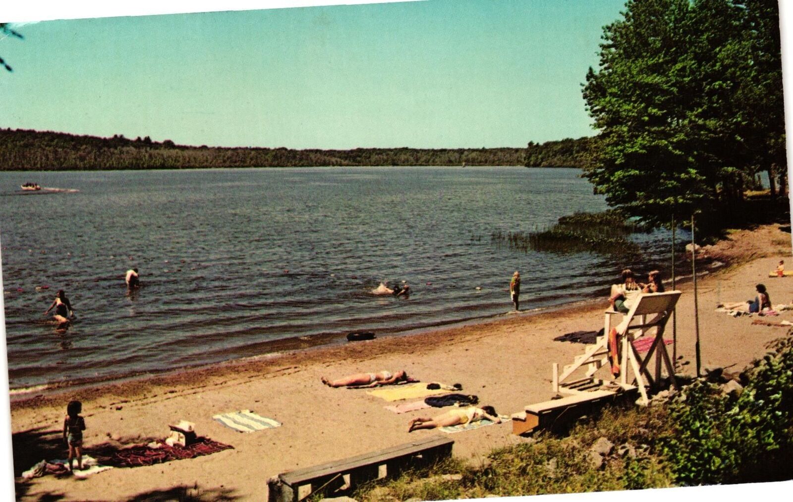Vintage Postcard- Highland Lake, NY 1960s