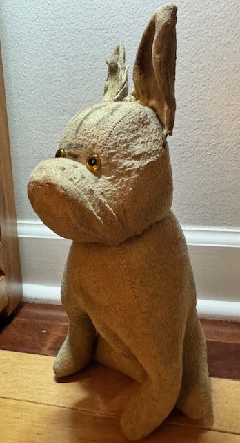 Antique / Vintage OLD Boston Terrier Bulldog (?) "Steiff" (?) with Glass Eyes Antique / Vintage OLD Boston Terrier Bulldog (?) "Steiff" (?) with Glass Eyes