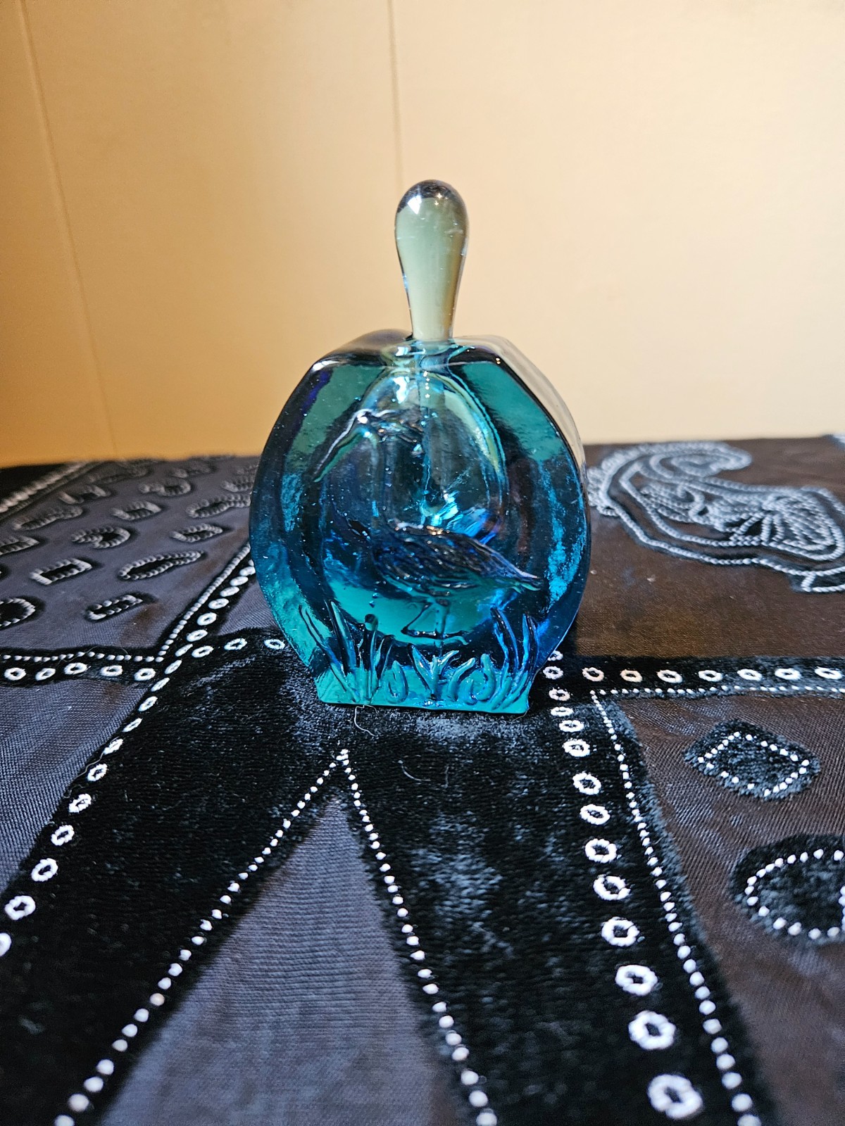 John Gilvey/Michael Benzer signed Pelican perfume bottle and stopper
