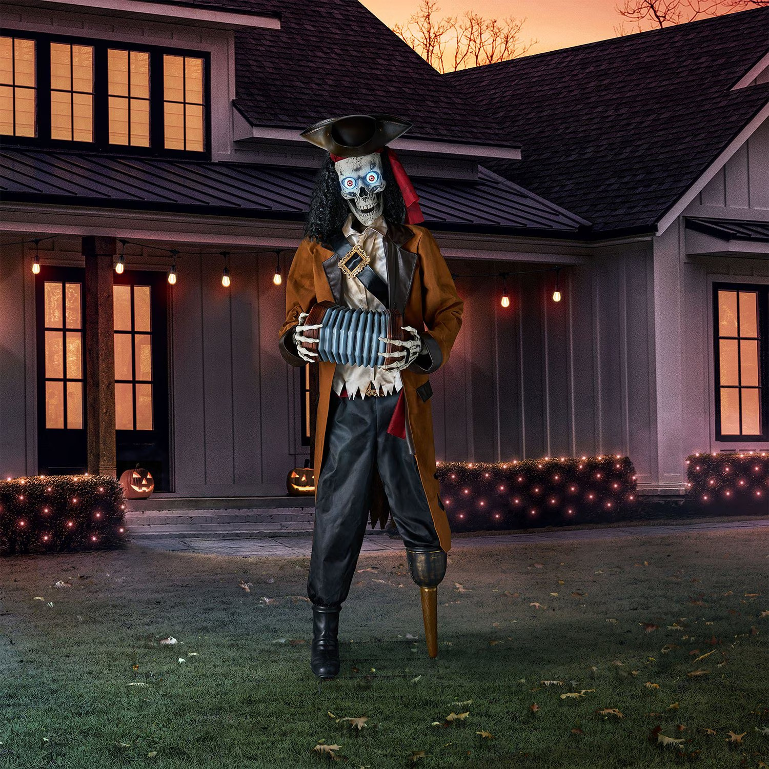 Member's Mark 7' Pre-Lit Animated Pirate Skeleton with Bluetooth Member's Mark 7' Pre-Lit Animated Pirate Skeleton with Bluetooth