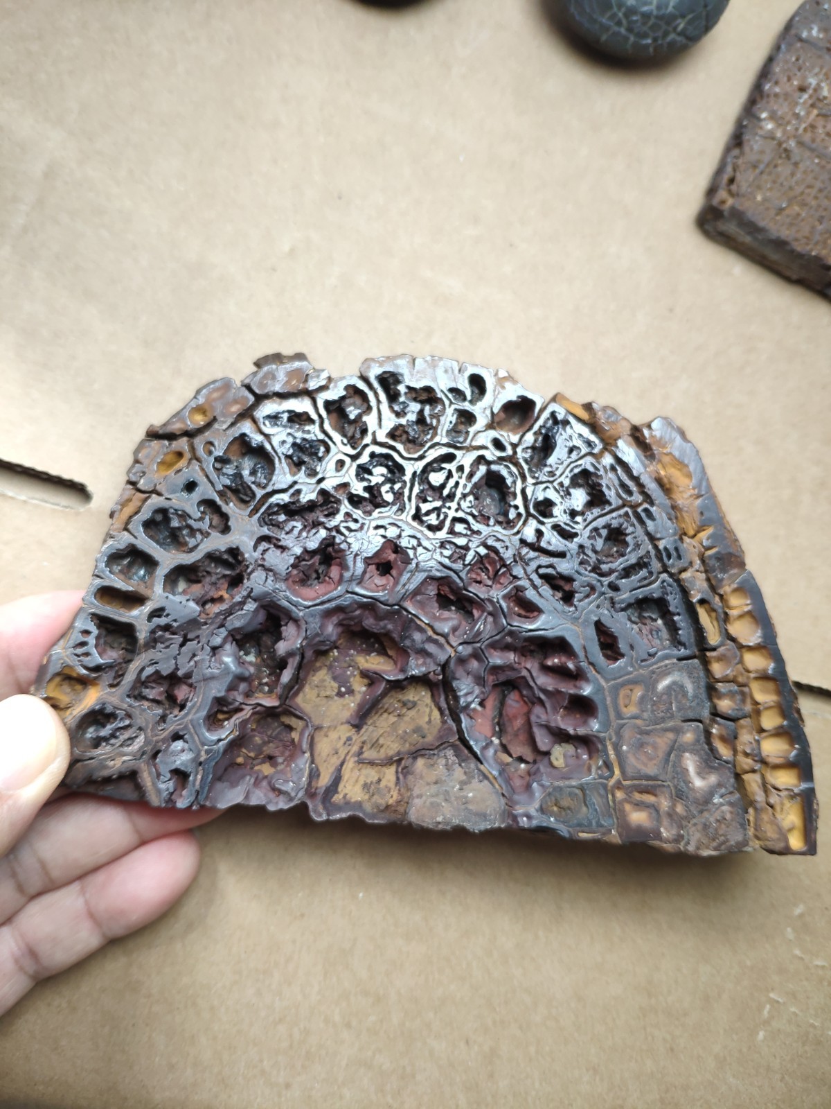372g Beautiful Manganese nodule landscape stone 372g Beautiful Manganese nodule landscape stone