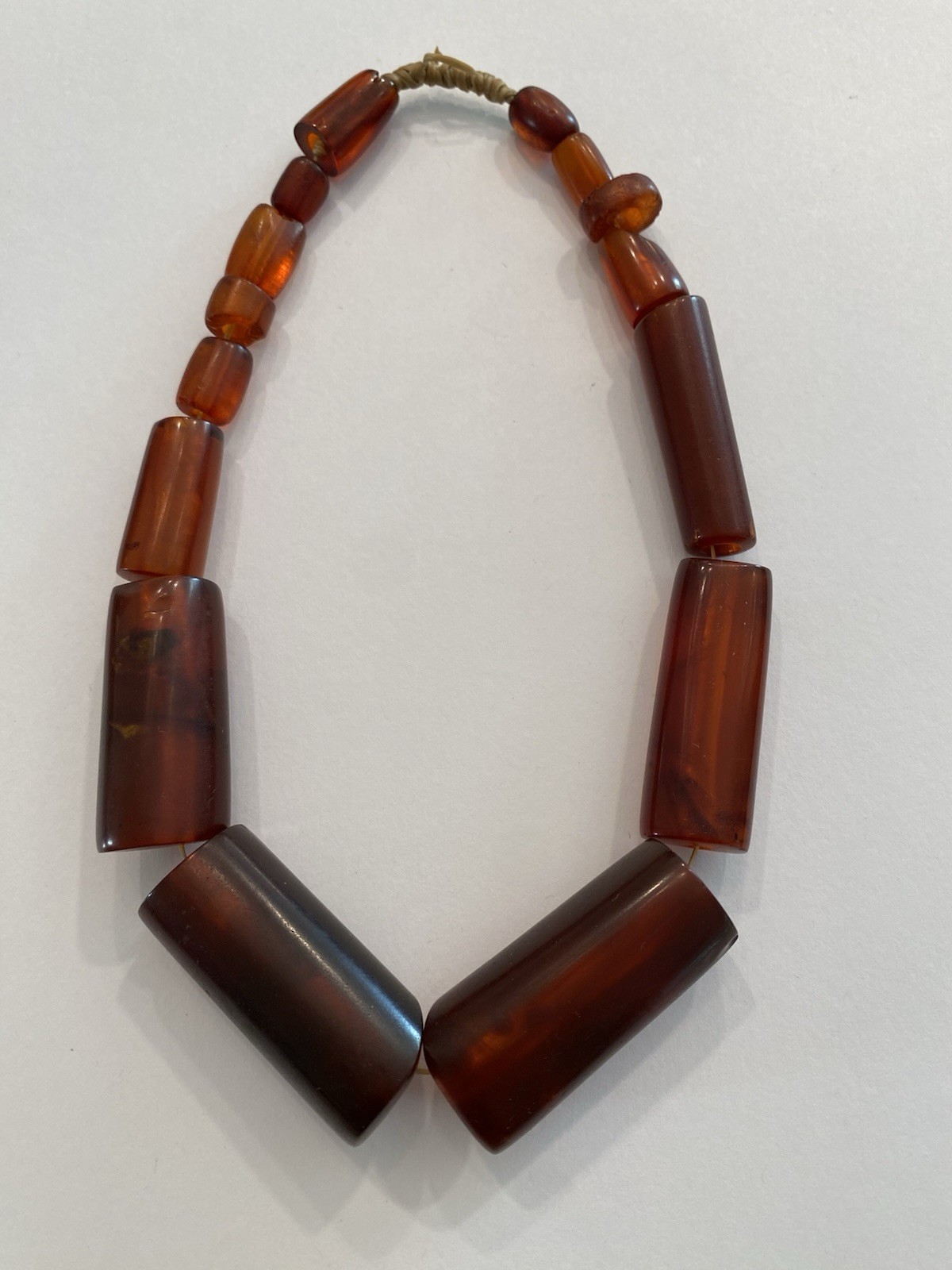 Antique Strand of Burmese Amber From Mizoram, Estate Collection Antique Strand of Burmese Amber From Mizoram, Estate Collection