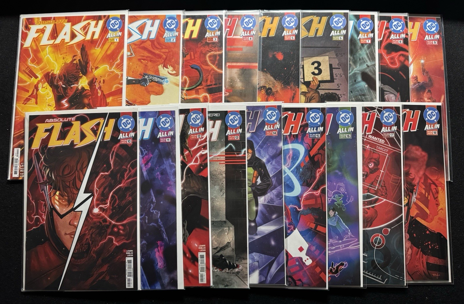 2025 Absolute Flash 1-18 Complete Full Run ALL 1st PRINT Main Cover A Set 2025 Absolute Flash 1-18 Complete Full Run ALL 1st PRINT Main Cover A Set