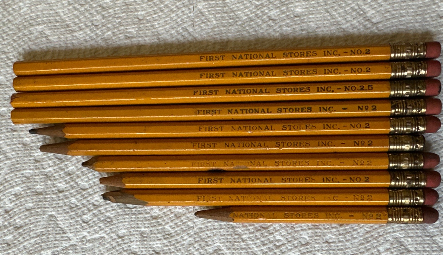 Vintage 1930s-50s First National Stores - Finast- Advertising Pencils Lot of 10 Vintage 1930s-50s First National Stores - Finast- Advertising Pencils Lot of 10