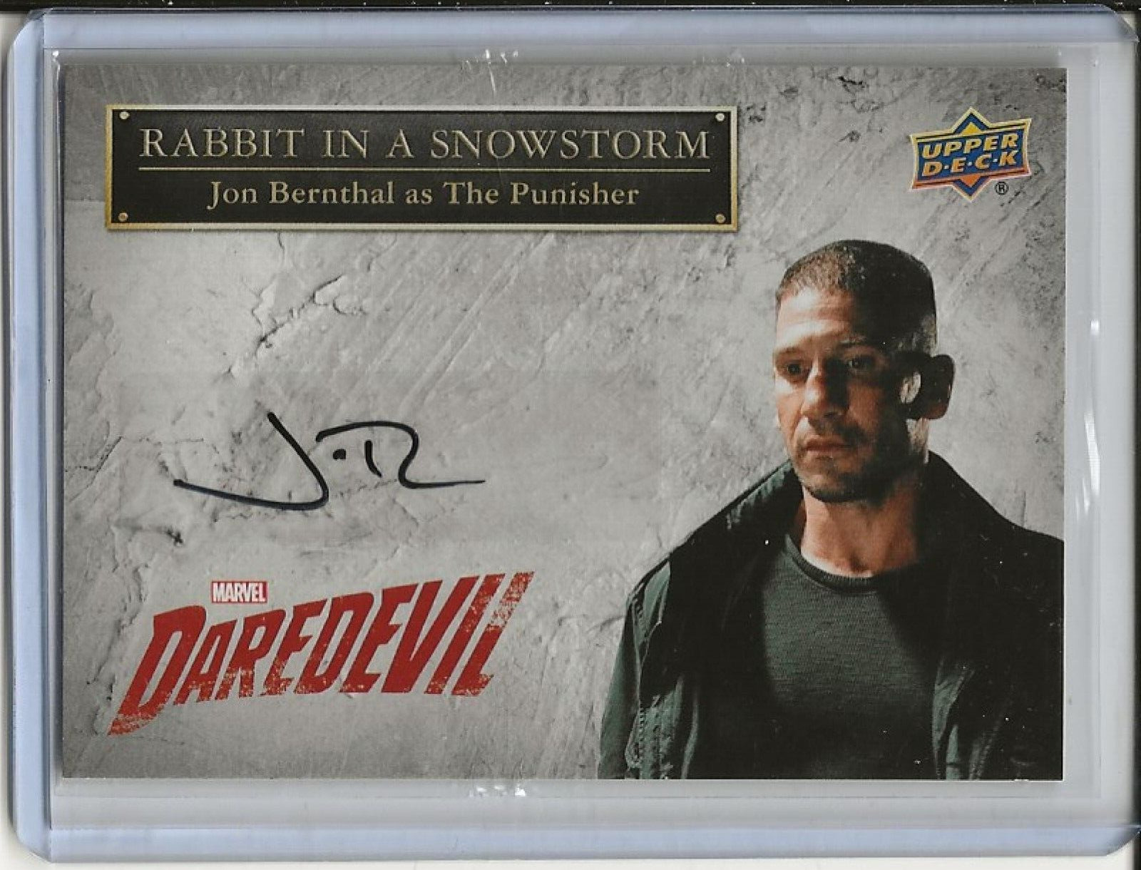 2018 UD Marvel Daredevil Auto Autograph Jon Bernthal as The Punisher SS-PN