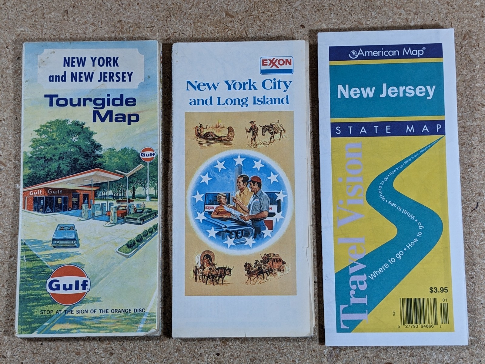 Lot: 3 Vintage New York/New Jersey Road Maps Gulf 1970 Exxon 1976 Bicentennial Lot: 3 Vintage New York/New Jersey Road Maps Gulf 1970 Exxon 1976 Bicentennial