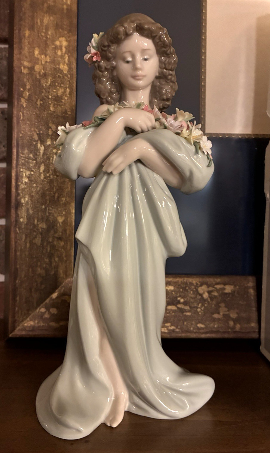 Lladro "Petals of Love" Retired #6346, 9.75" Original Box, Excellent Condition