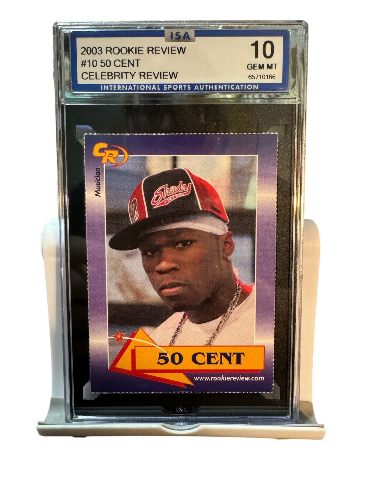 2003 Rookie Review #10 50 Cent Celebrity Review ISA 10 GEM MT