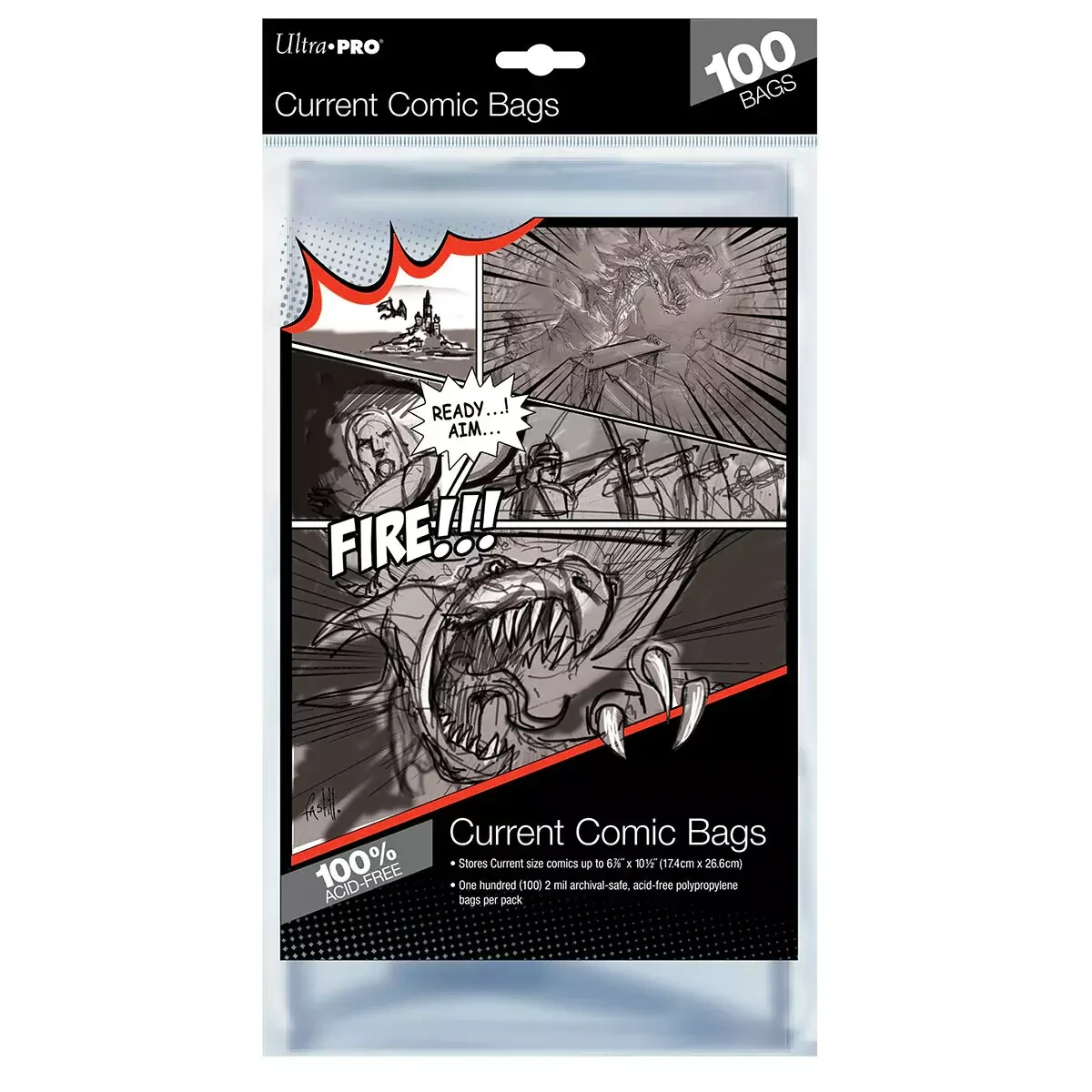 1 Case of 1000 Ultra Pro Current 6 7/8" Comic Book Storage Bags