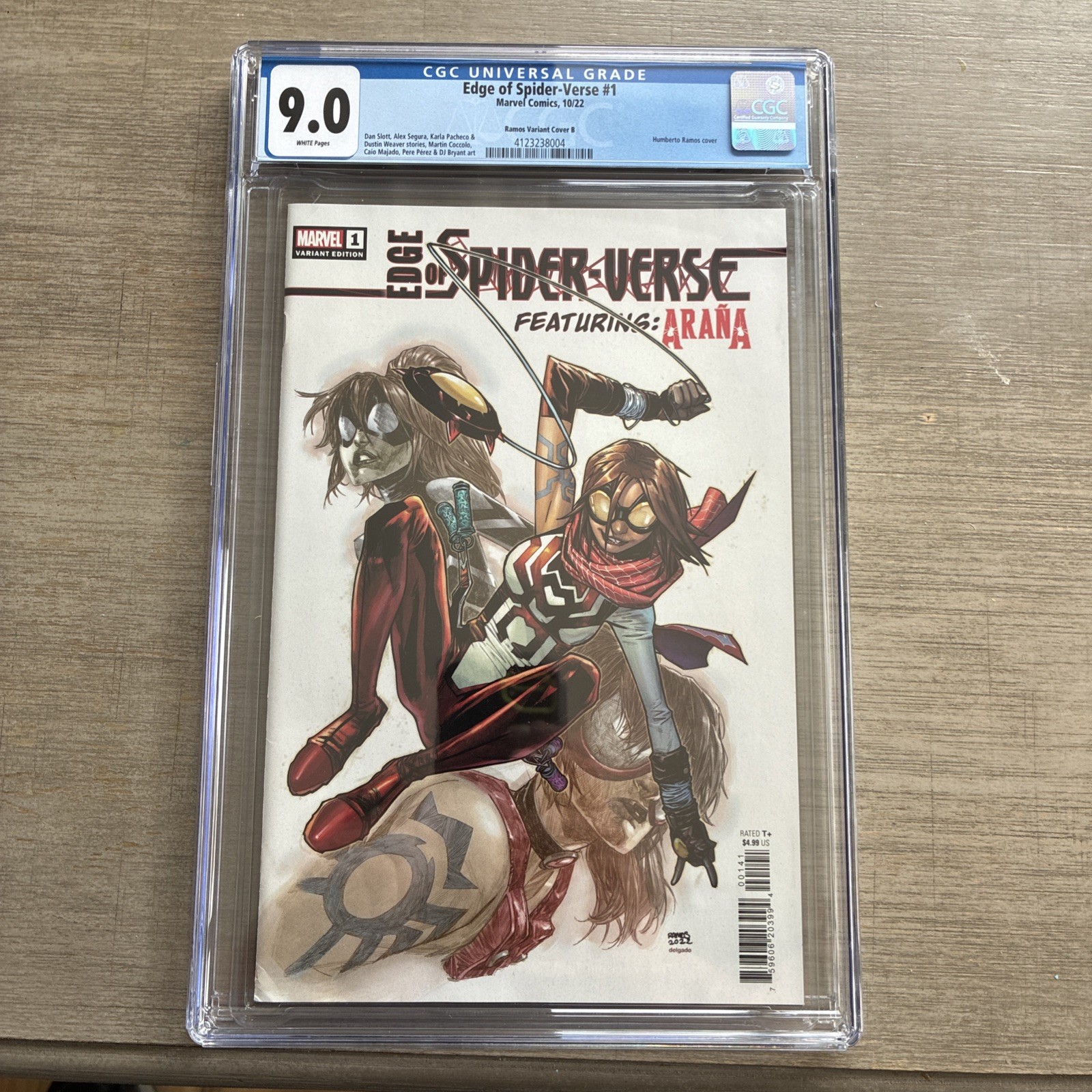 Edge of Spider-Verse #1 Humberto Ramos 'araña' Variant (Marvel Comics October Edge of Spider-Verse #1 Humberto Ramos 'araña' Variant (Marvel Comics October
