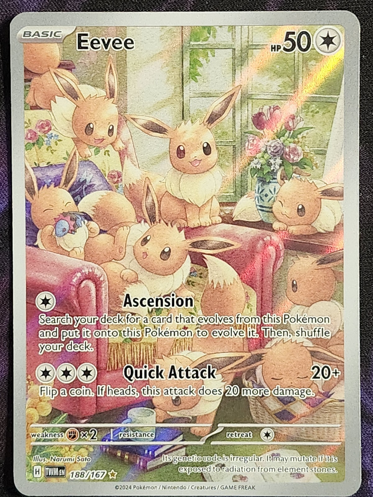 Pokemon Eevee 188/167 Twilight Masquarde TWM Pokemon Eevee 188/167 Twilight Masquarde TWM