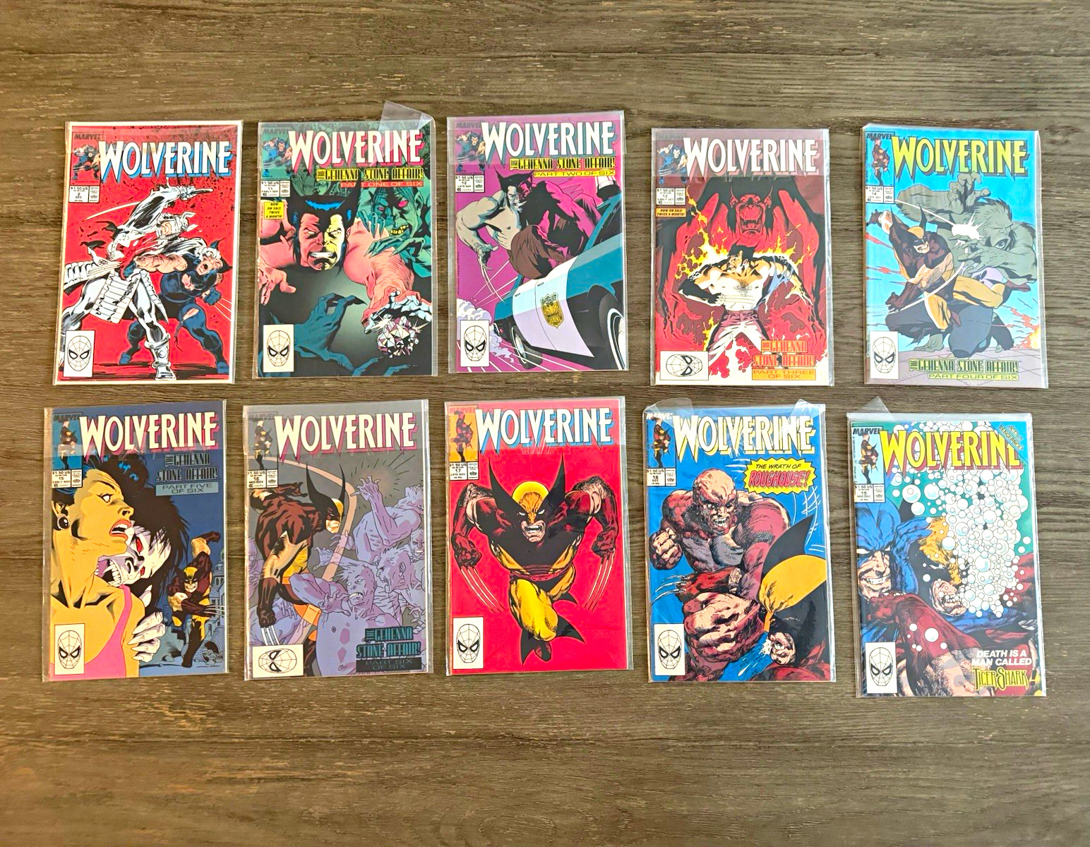 Marvel Wolverine Comic Lot (1988) — 9 Issues (#2, #12-19) — X-Men Marvel Wolverine Comic Lot (1988) — 9 Issues (#2, #12-19) — X-Men