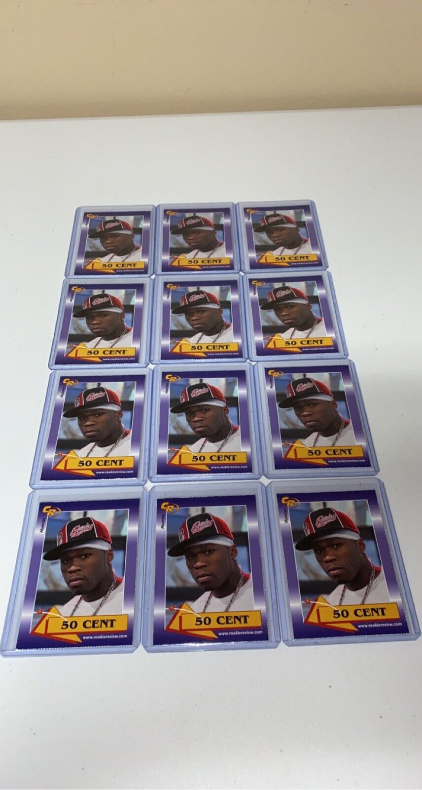 2003 Celebrity Review Rookie Review 50 CENT Rapper Musician Card #10 \